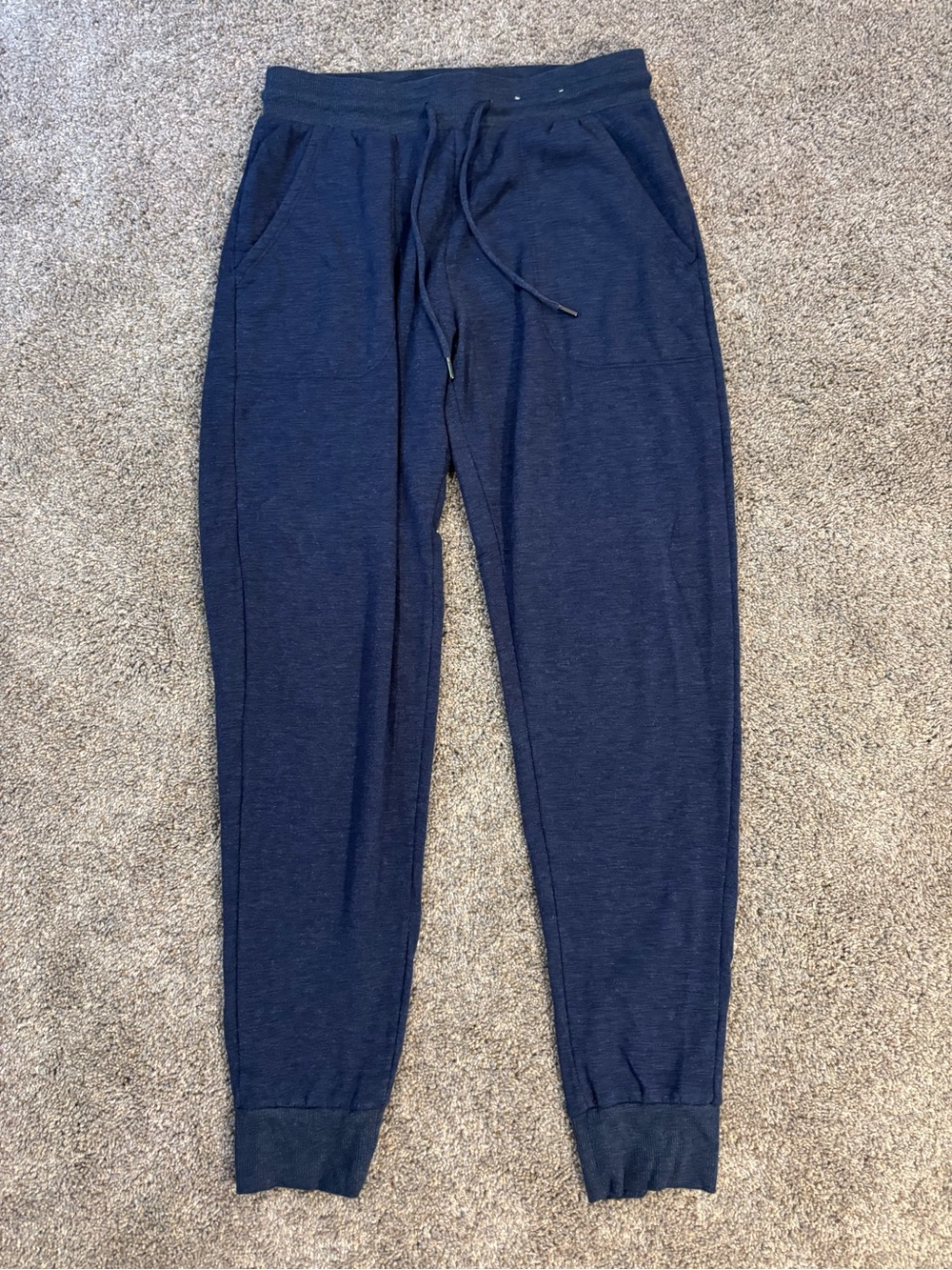 Stars Above Women’s Blue Solid Jogger Lounge Sweat Pants Drawstring Waist Sz XS